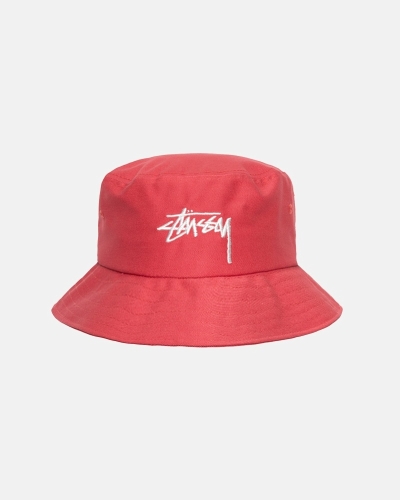 Rose Stussy Big Stock Men's Bucket Hats | SZD-709645