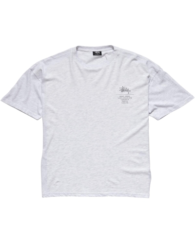White Stussy City Stack Relaxed Women's T Shirts | VXC-694351