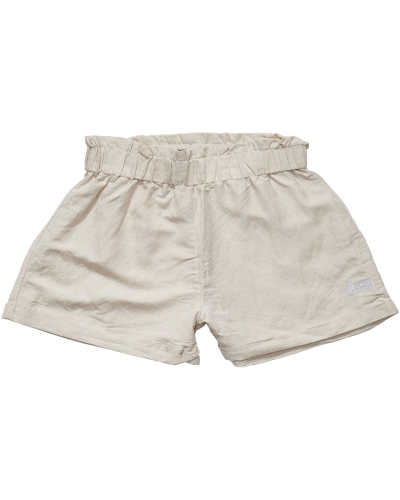 White Stussy Shoreline Linen Beach Women's Shorts | VAL-527639