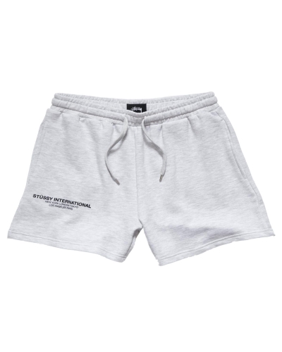 White Stussy Text LW Waisted Short Women's Shorts | OQY-206158